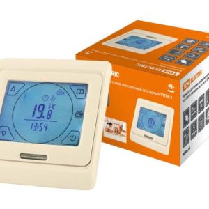 Термостат для теплых полов электронный сенсорный ТТПЭ 2 16А 250В с датчиком 3м сл костьtdm