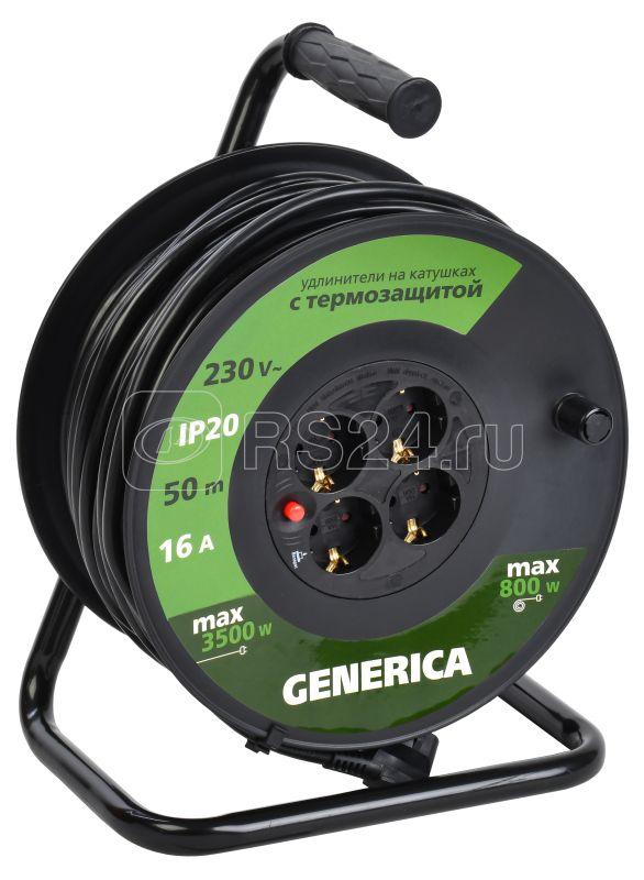 Iek generica Катушка УК50 с т/з 4 места 2p+pe/50м 3х1,5мм2 wkp20 16 04 50 g