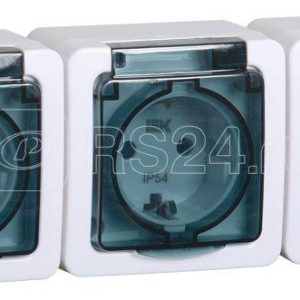 Iek germes plus РСб23 3 ГПБд Розетка 3м с з/к о/у ip54 (дымчатый) ermp32 k03 16 54 ec