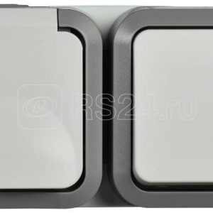 Iek tors Блок розетка + выключ. гор. 16А ip55 ts242 белый ts g10 6 55 v k41