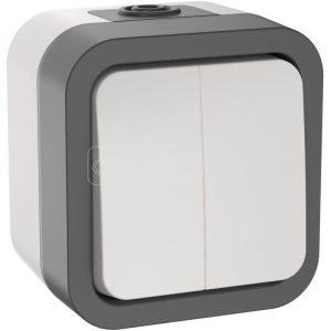 Iek tors Выключатель двухклавишный 10А ip55 ts205 белый ts v20 0 10 55 k41