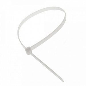 Хомут стяжка кабельная нейлоновая 4,8х300 мм белая (100 шт/12500 шт уп/кор) Промрукав
