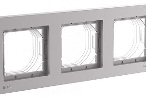 Systeme electric atlasdesign aqua Алюминий Рамка 3 ая, универсальная se atn440303
