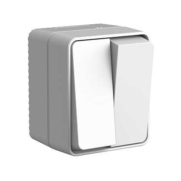 Systeme electric atlasdesign profi54 Наруж Серый Выключатель 2 клавишный 10 АХ se atn543051