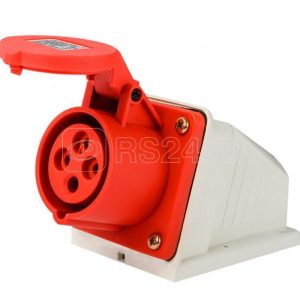 26192dek Розетка стац. 3Р+РЕ 16А 380В ip44 РС 103