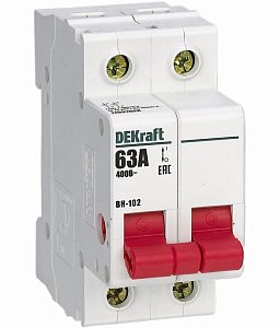 17007dek ВН102 2Р 063А выключатель нагрузки