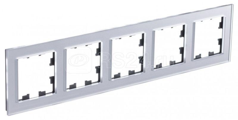 Atn320305 5 постовая рамка, стекло алюминий