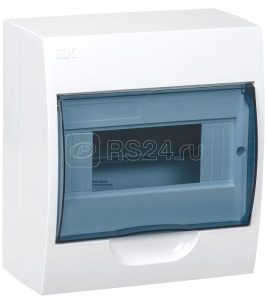 Iek krepta 3 Корпус пластиковый ЩРН П 8 ip41 белый откр.монтаж mkp12 n 08 40 20