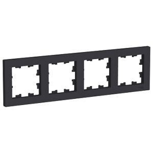 Atn001004 4 п. рамка, универсальная, карбон