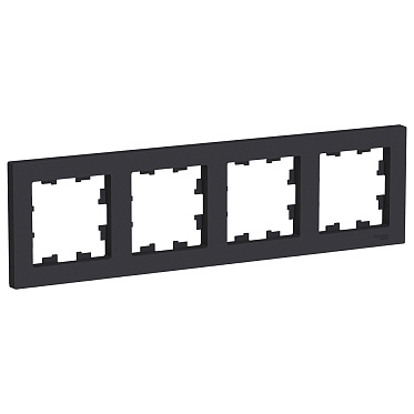 Atn001004 4 п. рамка, универсальная, карбон