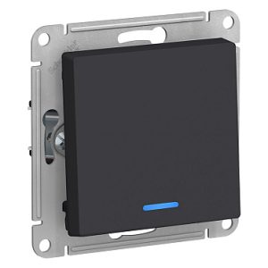 Atn001013 1 кл выкл. подсв, сх.1а, 10АХ, мех, карбон