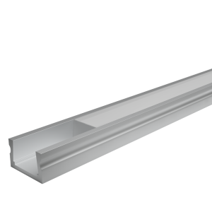 Профиль алюминиевый накладной wolta wap s 16/6/2000 a серый, 6х16х2000 мм готовый комплект