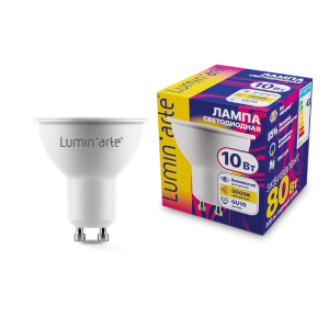 Светодиодная лампа lumin'arte lstd par16 10w3kgu10 10Вт 3000k gu10