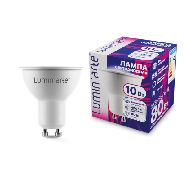 Светодиодная лампа lumin'arte lstd par16 10w4kgu10 10Вт 4000k gu10