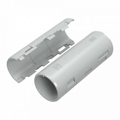 Муфта разборная d25 мм атмосферостойкая серая (40шт/640шт уп/кор) Промрукав