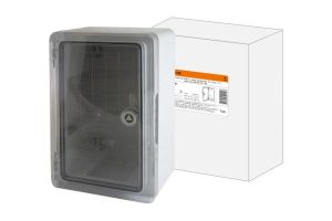 Бокс пластиковый ЩМП 0 1, прозр., крышка, abs, ip65, 45 до +75 С, навесной, (300x200x130) tdm