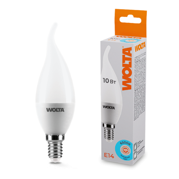 Светодиодная лампа wolta 25wcd10e14 10Вт 6500k e14