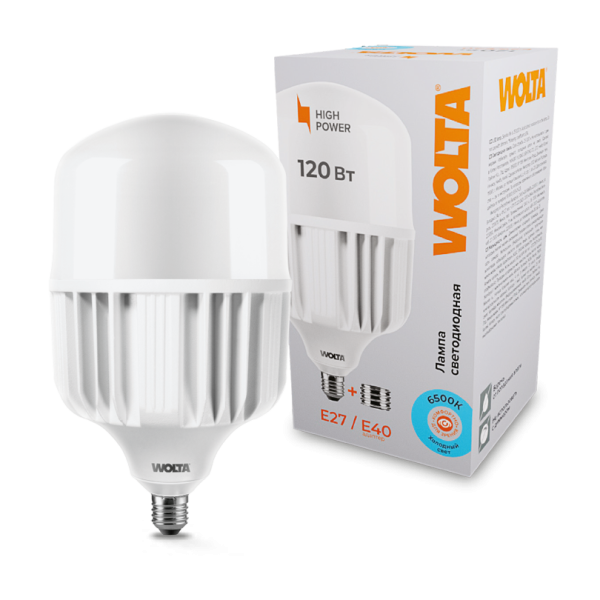 Светодиодная лампа wolta 25whp120e27/40 120Вт 6500К Е27/Е40