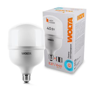 Светодиодная лампа wolta 25whp40e27/40 40Вт 6500К Е27/Е40