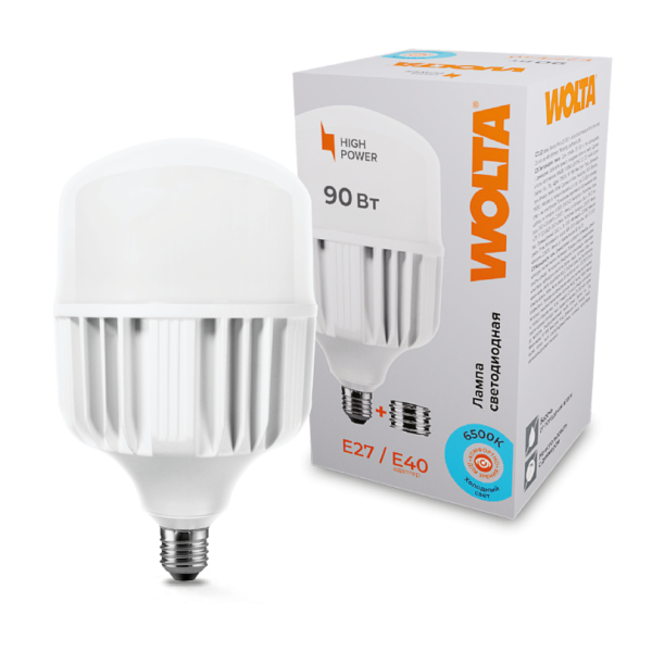 Светодиодная лампа wolta 25whp90e27/40 90Вт 6500К Е27/Е40