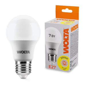 Светодиодная лампа wolta 25y55bl7e27 7Вт 3000К e27