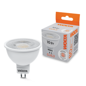 Светодиодная лампа wolta wstd mr16 220v10w4kgu5.3 l с линзой 10Вт 4000k gu5.3