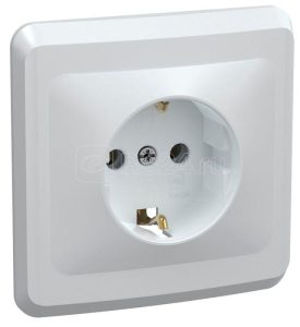 Iek vega РС10 3 ВБ Розетка 1местн. c з/к без защ.штор. 16А ВЕГА (белый) erv11 k01 16 dm