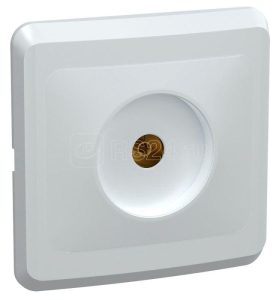 Iek vega РТВ10 ВБ Розетка 1 ая телевиз. tv ВЕГА белый eav10 k01 dm