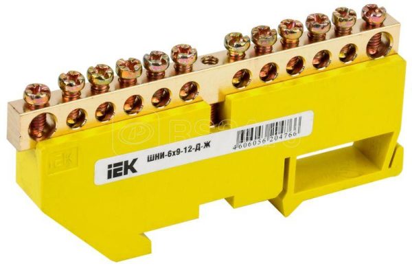 Iek Шина pe земля на din изол ШНИ 6х9 12 Д Ж ynn10 69 12d k05