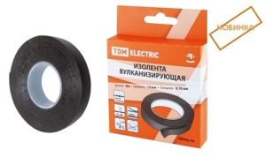Изолента вулканизирующая 19 мм 9 метров (до 25 кВ) tdm