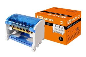 Шина "n" нулевая на din рейку в корпусе 2х7групп tdm