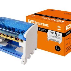 Шина "n" нулевая на din рейку в корпусе 2х7групп tdm