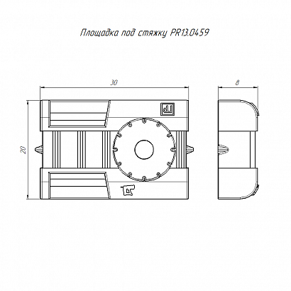 Площадка под стяжку для прямого монтажа в гофроящике белая (1900шт/кор) Промрукав