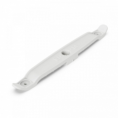 Держатель плоского кабеля двусторонний для прямого монтажа на 8 мест в гофроящике белый (290 шт/кор)