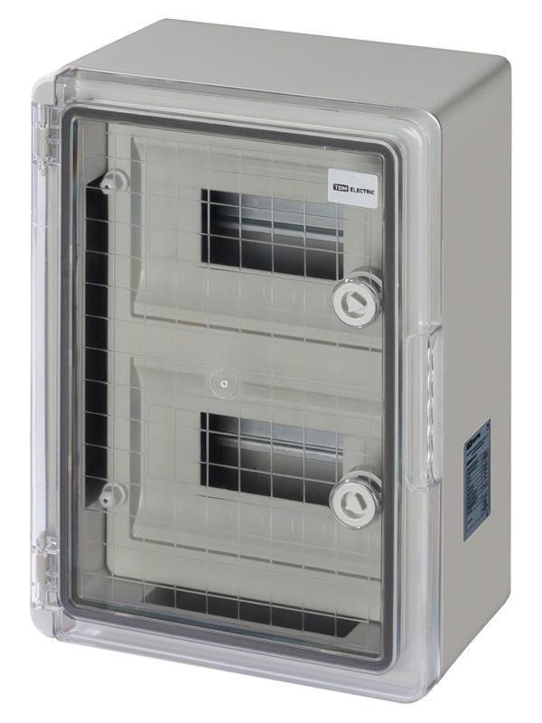 Бокс ЩРН П 16 модулей, прозр. крышка, abs, ip65, от 45 до +75 °С, навесной, (250х350х150) tdm