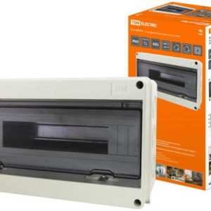 Бокс ЩРН П 18 модулей навесной пластик ip65 tdm