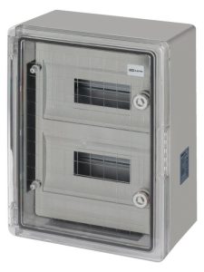 Бокс ЩРН П 24 модуля, прозр. крышка, abs, ip65, от 45 до +75 °С, навесной, (300х400х170) tdm