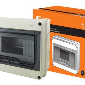 Бокс ЩРН П 8 модулей навесной пластик ip65 tdm