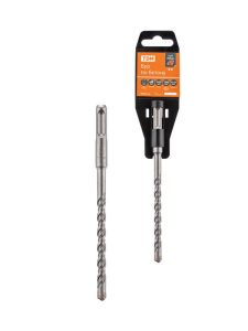 Бур по бетону, 8?160?100 мм, sds plus, 4 резца, пластиковый держатель, 1 шт, "Рубин" tdm