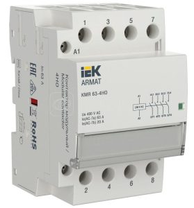 Iek armat Контактор модульный kmr 63А 230В ac 4НО ar kmr10 063 40 230