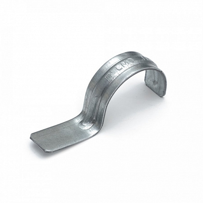 Скоба металлическая однолапковая СМО d31 32 мм для монтажного пистолета (без отверстий) (50 шт/уп) П