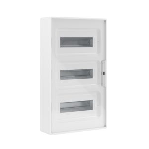 Dkc frame Щиток 36 мод настенный , белый с прозрачной дверцей, с 4 шинами pen (2шт на 8 отв. и 2шт н