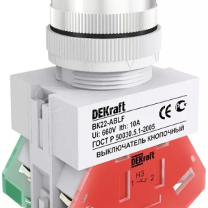 25014dek ВК22 ablf red выключатель кноп. потайной без индикации красный