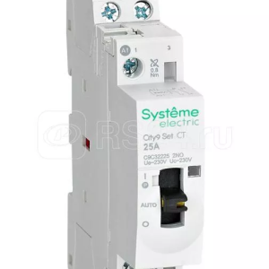 C9c32225 city9 set Модульный контактор 2p 2НО 25a, Ручное управление, ac 230В 230В