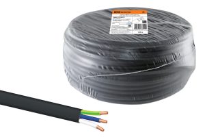 Кабель ВВГ Пнг(А) frls 3х1,5 ок(n, pe) 0,66 ГОСТ (100м) tdm