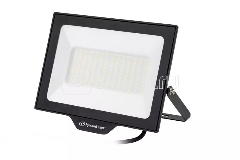 Прожектор светодиодный СДО fl 10 c 100w vw 865 bk cl 277х220х30мм 100Вт 6500К ip65 уличный черн. Рус