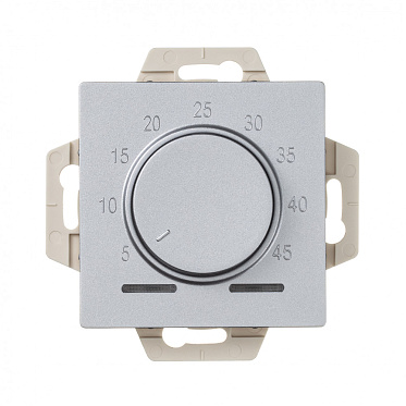Systeme electric atlasdesign Алюминий Термостат электрон. теплого пола с датчиком, 10a, механизм se