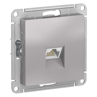 Systeme electric atlasdesign Алюминий Розетка компьютерная rj45, механизм se atn000383
