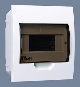 Dekraft Корпус пластиковый встраиваемый 8 мод. ip41 ЩРВ П 8 31003dek