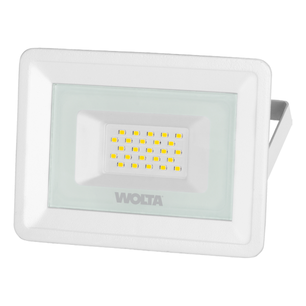Светодиодный прожектор wolta wfl 20w/06w 20Вт 5700К ip65 1800лм белый